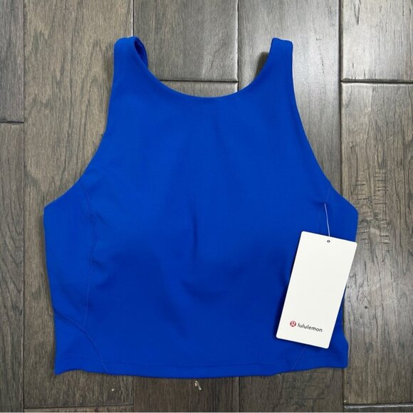 Lululemon NWT Align High-Neck Tank Top *Light Support Galactic Cobalt - Picture 2 of 8